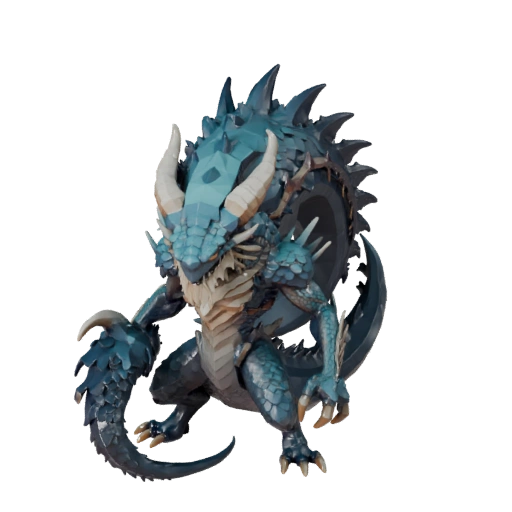 Low Poly Kraken 3D Model - Unity Game Asset with FBX | Royalty-Free