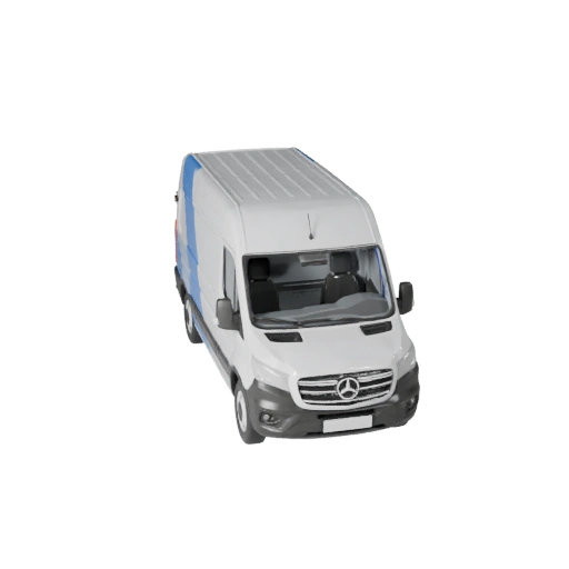 Lieferwagen 3D Modell für Blender & Spiele - Realistisch PBR (Legacy)
