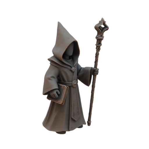 Medieval Wizard Miniature STL - Stealth