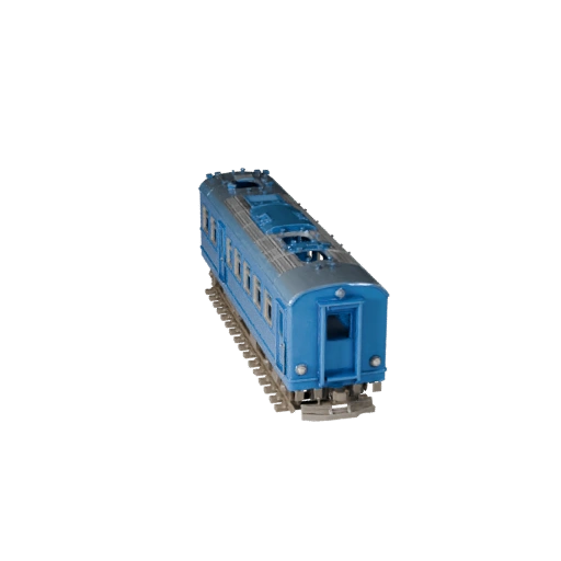 Printable Passenger Train STL 3D Model for Collectibles &