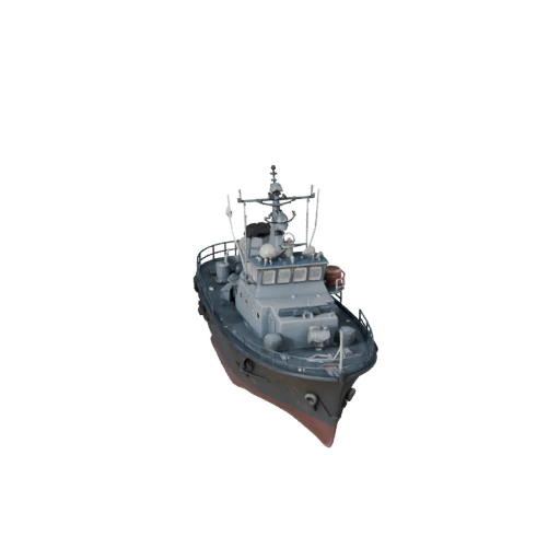 Vintage Patrol Boat 3D Model for Blender - Render Ready