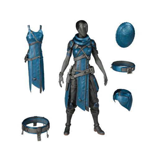 Post-Apocalyptic Cobalt Survivor Character Model - Rigged