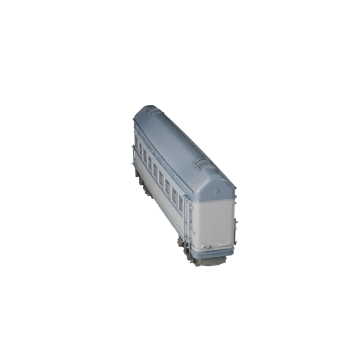 Passenger Train 3D Model for Unity - Low Poly Game Asset