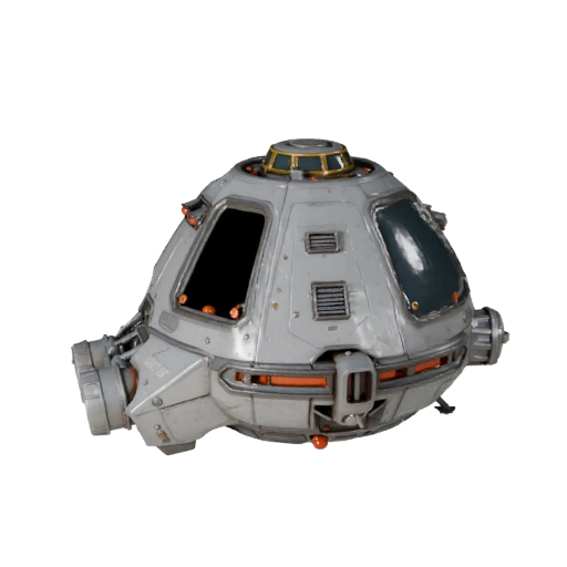 Game Ready Crew Capsule 3D Model for Realtime Games - PBR