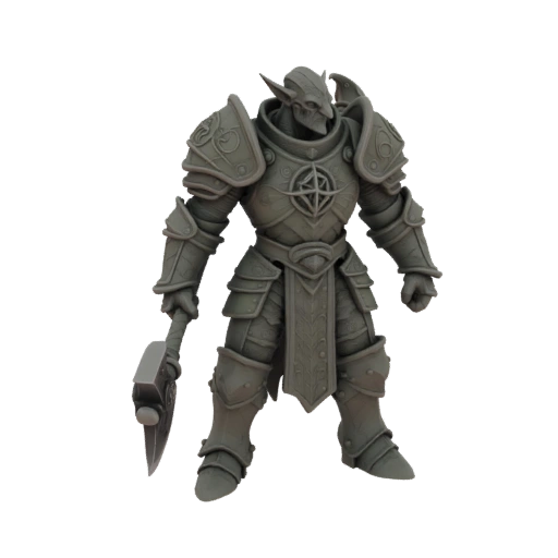 Dark Fantasy Tiefling Sorcerer Miniature STL
