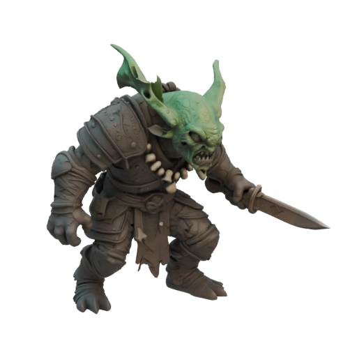 Fantasy Goblin Krieger Miniatur STL - Krallen