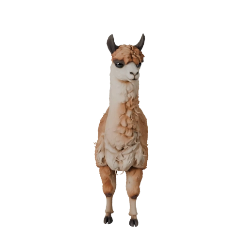 Modèle 3D d'Alpaga pour Blender - Asset PBR avec Textures | Libre de Droits
