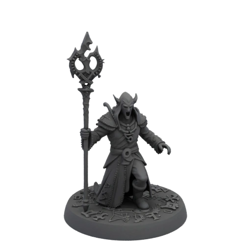 Dunkle Fantasie Licht Nekromant Miniatur STL