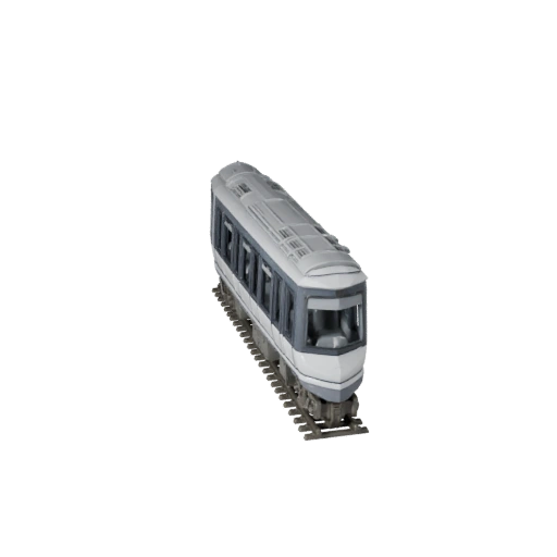 Futuristischer Monorail 3D Modell für Unity - Low Poly Spiel