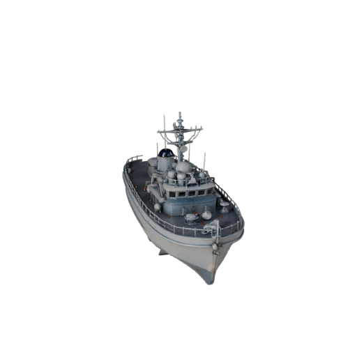 Vintage Patrol Boat 3D Model for Unity - Realtime Asset