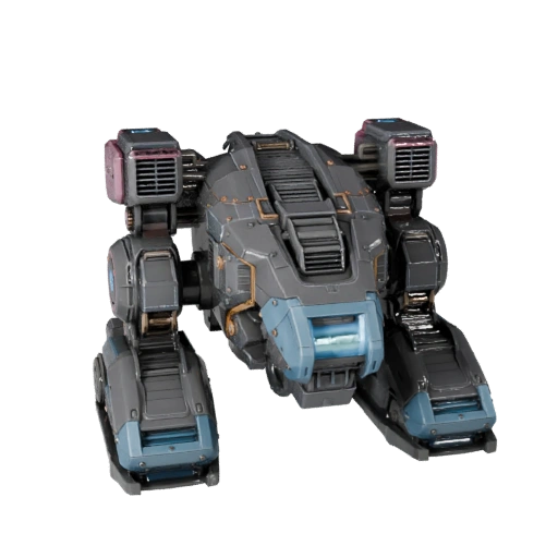 Printable Mech Transport Walker STL 3D Model for Asset