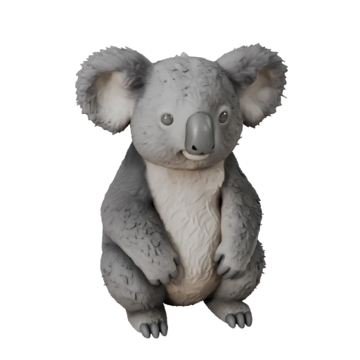 Modello 3D Koala High Poly - Asset STL Dettagliato per la Stampa