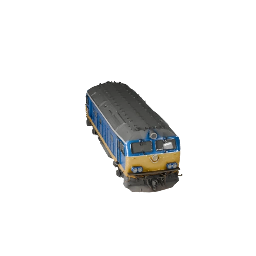 Modelo 3D de Locomotiva a Diesel Pronto para Jogo para Uso em Tempo Real