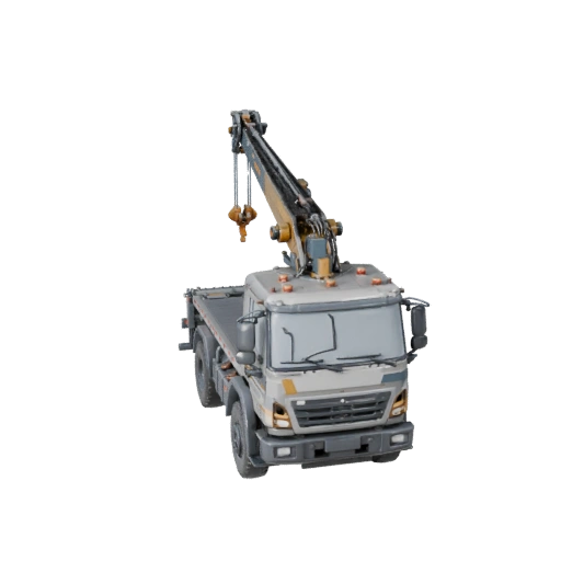 Caminhão Guindauto 3D Model para Blender e Jogos - PBR Realista