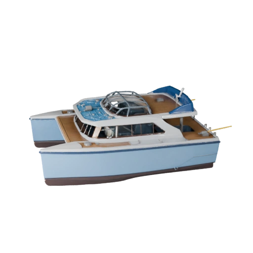 Catamarano High Poly 3D Model per Rendering Studio Asset PBR