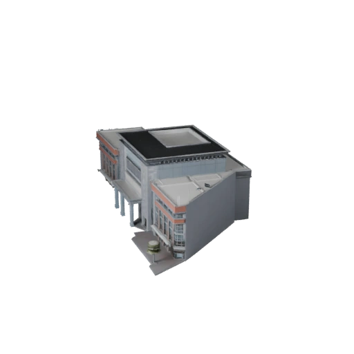 3D модель торгового центра - Реалистичный актив для архитектурной визуализации