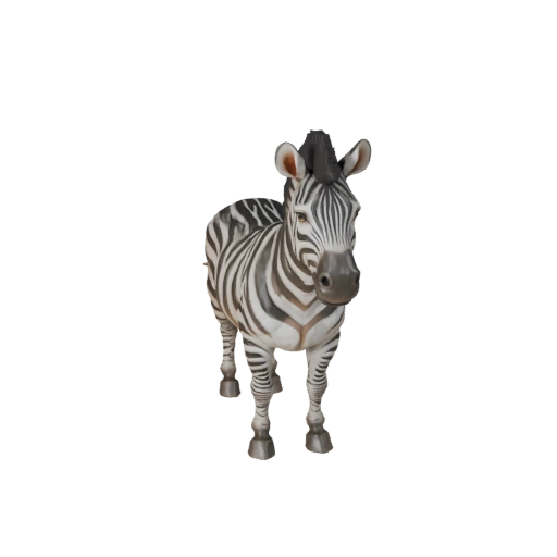 Modelo 3D de Zebra para Blender - Asset PBR com Texturas | Livre de Royalties