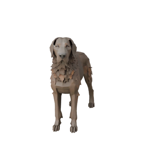 Modelo 3D de Cão Dogue Alemão Baixo Poli - Asset de Jogo Unity com FBX
