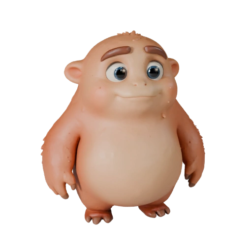 Cartoon Newt 3D Model - Stylized Asset for Animation | Royalty-Free
