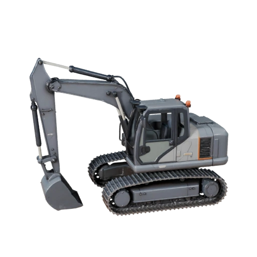 Backhoe Loader 3D Model for Blender - Render Ready Asset