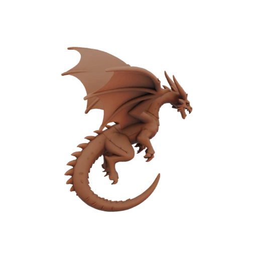 Miniatura Drago Antico Boss Fantasy STL - Posa di Salto