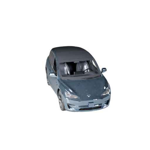 Tesla Inspired Electric Sedan 3D Model - Low Poly Game