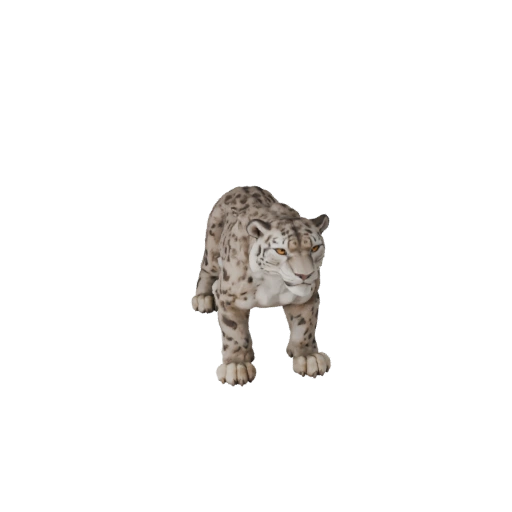 Snow Leopard 3D Model for Blender - PBR Asset with Textures