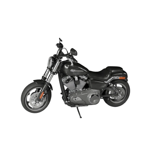Moto cruiser inspirée de Harley 3D pour Unity