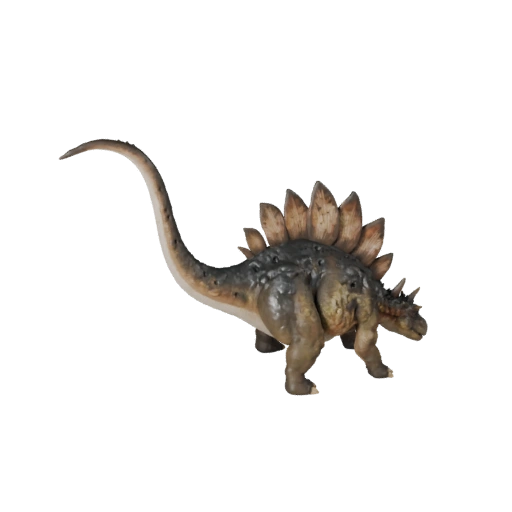Modelo 3D de Estegossauro Desenho Animado - Asset Estilizado para Animação