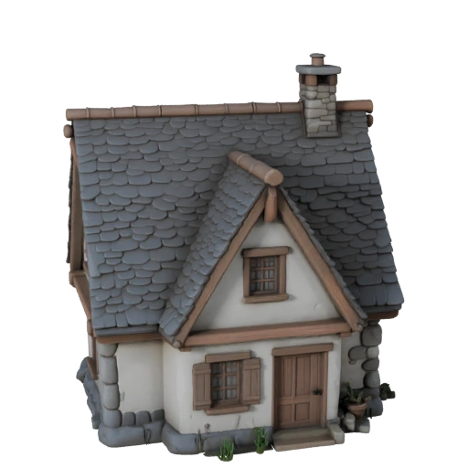 Коттедж 3D Модель для Unity - Игровой ресурс для архитектуры