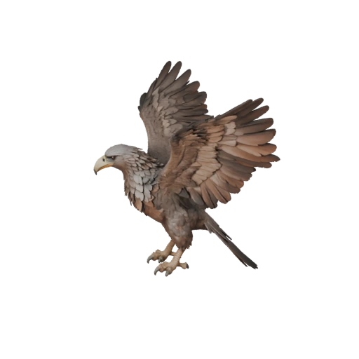 Modelo 3D de Abutre para Blender - Asset PBR com Texturas | PBR