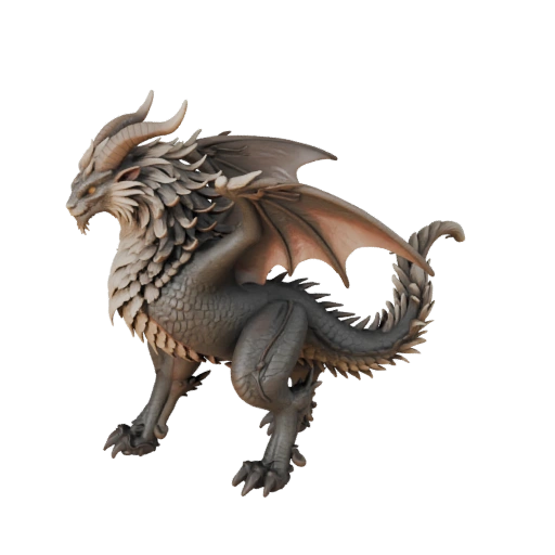 Modello 3D Chimera Realistica - Asset PBR Rigged per Giochi | PBR