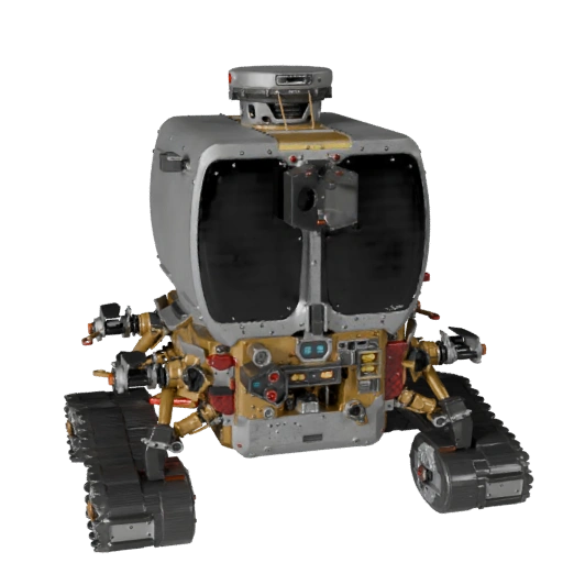 Modelo 3D de Rover Lunar para Blender e Jogos - PBR Realista