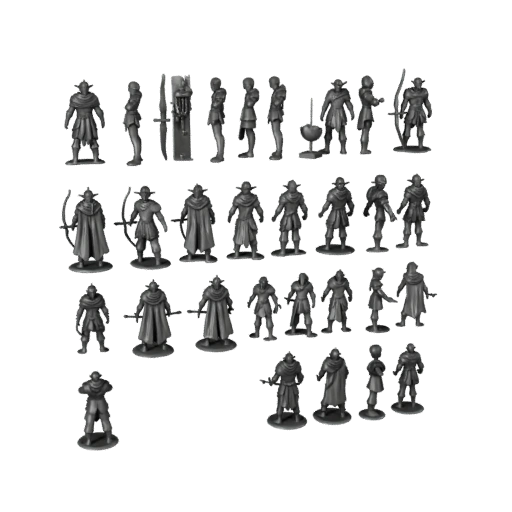 Modular Elf Ranger Miniature | Kitbash Asset Pack Bundle
