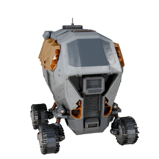 Low Poly Lunar Cargo Rover 3D Model for Unity & Unreal