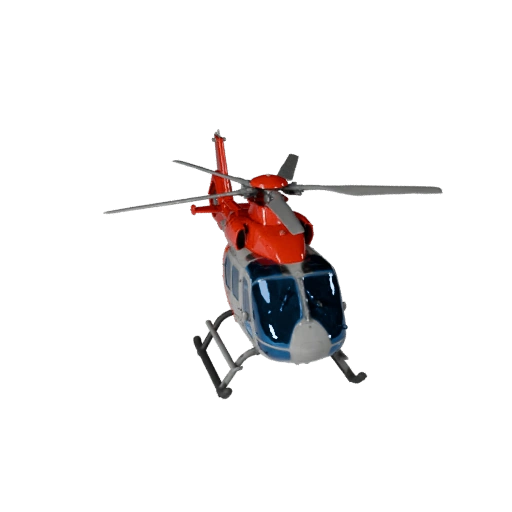 Modèle 3D d'hélicoptère de sauvetage pour Blender - PBR réaliste