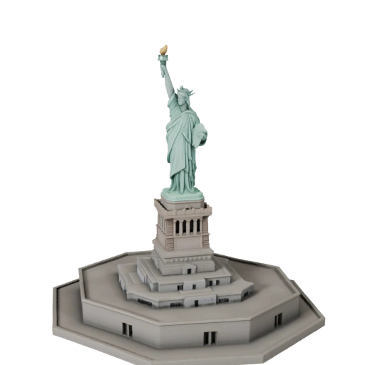Statua della Libertà STL Stampabile Modello 3D - Asset in Scala