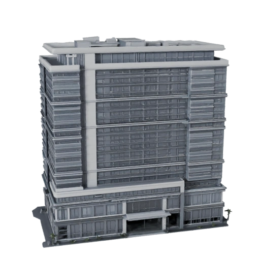 Bâtiment de siège social de banque Modèle 3D pour Unreal - Asset Temps Réel