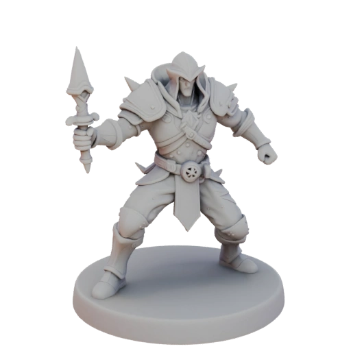 Miniatura STL Signore dei Vampiri Fantasy - Posa d'attacco