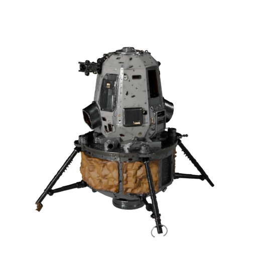 Modelo 3D de Módulo Lunar para Blender - Asset Pronto para Renderização