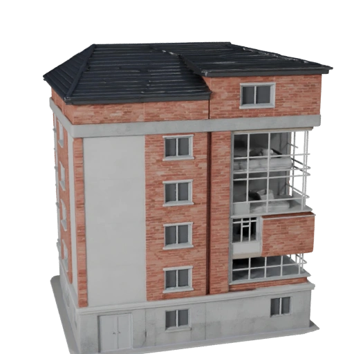 Modelo 3D de Casa Suburbana para Blender - Asset de Renderização