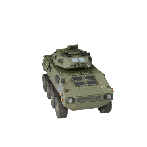 Modello 3D Mrap Pronto per il Gioco per Uso in Tempo Reale Asset PBR