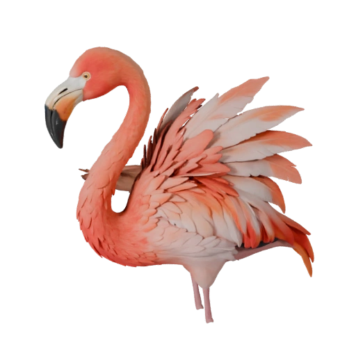 Flamingo 3D Model for Blender - PBR Asset with Textures | PBR
