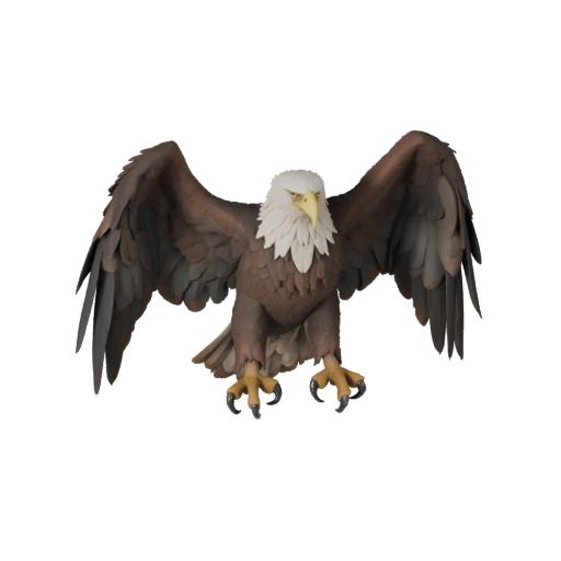Weißkopfseeadler 3D-Modell für Blender - PBR-Asset mit Texturen | PBR