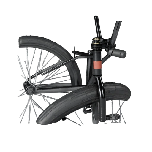 High Poly Bmx Bike 3D Model for Studio Renders PBR Asset