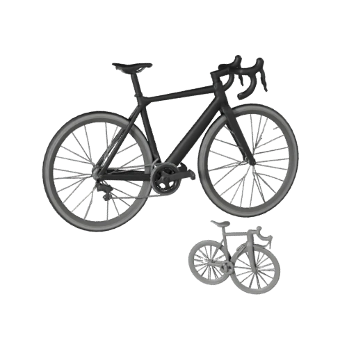 Printable Road Bicycle STL 3D Model for Collectibles &