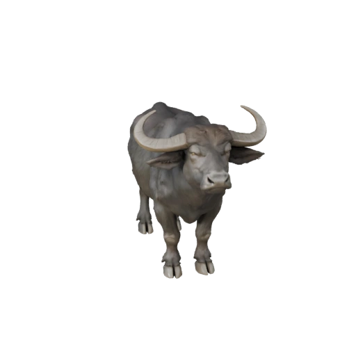 High Poly Water Buffalo 3D Model - Detailed STL Asset for Printing