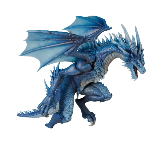 Realistic Ice Dragon 3D Model - Rigged PBR Asset for Games
