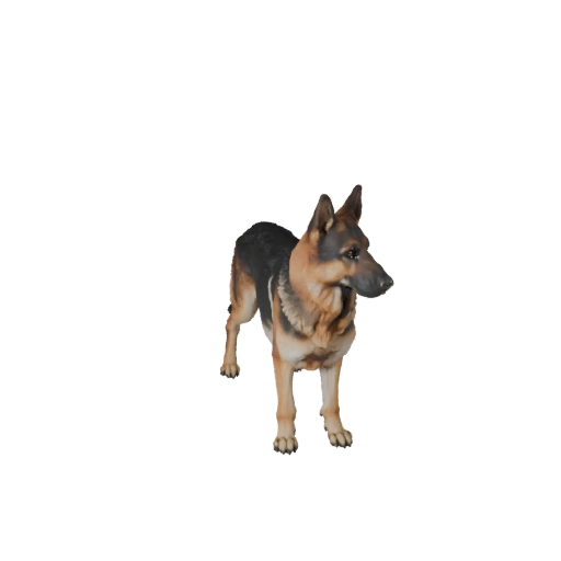 Modèle 3D réaliste de Berger Allemand - Asset PBR Riggué pour Jeux