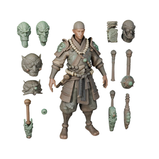 Sci-Fi Samurai Character Model - Rigged